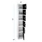 Adiroffice 12 in W, 12 in D, 72 in H, Steel ADI629-206-BLK-4PK - alternate 6